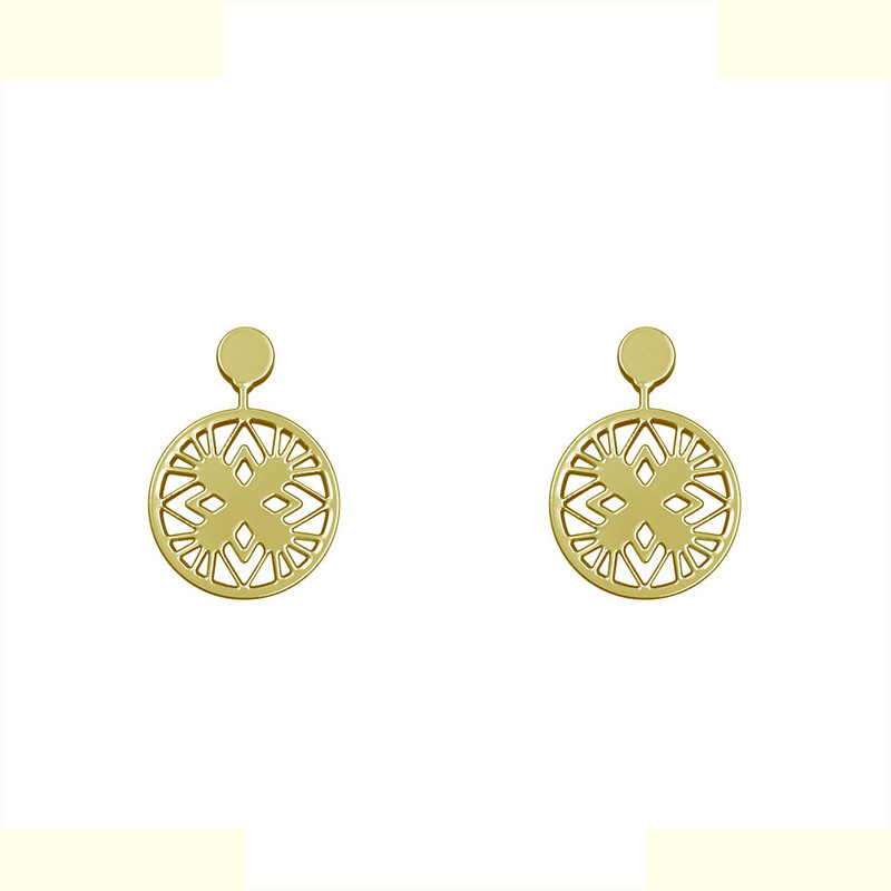 گوشواره طلا 18 عیار زنانه مدوپد مدل هندسی کد GA1-14788 گوشواره طلا 18 عیار زنانه مدوپد مدل هندسی کد GA1-14788