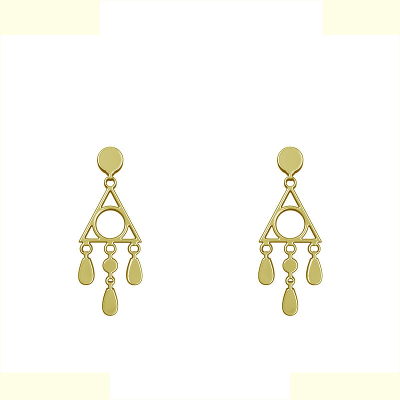 گوشواره طلا 18 عیار زنانه مدوپد مدل هندسی کد GA1-14812 گوشواره طلا 18 عیار زنانه مدوپد مدل هندسی کد GA1-14812