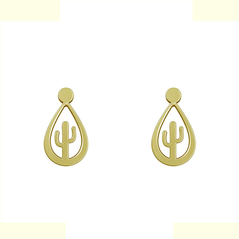 گوشواره طلا 18 عیار زنانه مدوپد مدل کاکتوس کد GA1-14820 گوشواره طلا 18 عیار زنانه مدوپد مدل کاکتوس کد GA1-14820