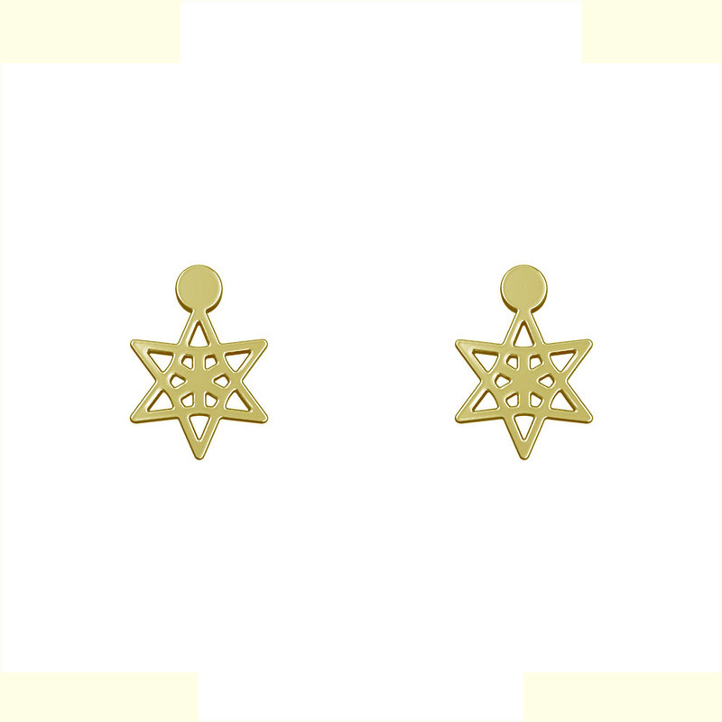 گوشواره طلا 18 عیار زنانه مدوپد مدل ستاره کد GA1-14827 گوشواره طلا 18 عیار زنانه مدوپد مدل ستاره کد GA1-14827