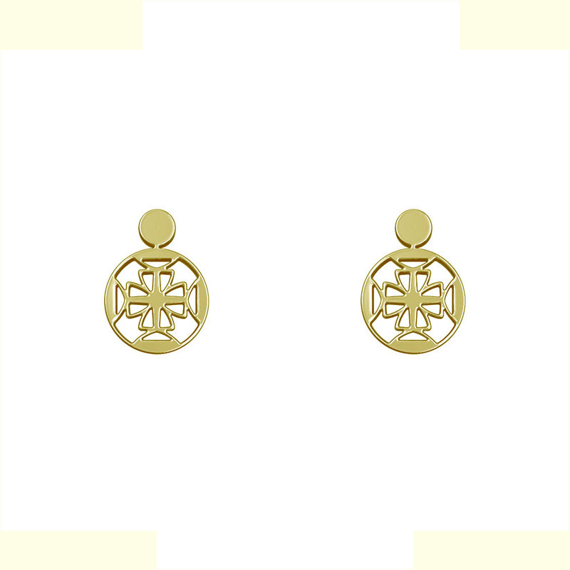 گوشواره طلا 18 عیار زنانه مدوپد مدل هندسی کد GA1-14828 گوشواره طلا 18 عیار زنانه مدوپد مدل هندسی کد GA1-14828