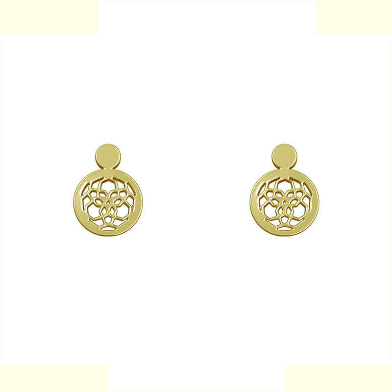 گوشواره طلا 18 عیار زنانه مدوپد مدل هندسی کد GA1-14847 گوشواره طلا 18 عیار زنانه مدوپد مدل هندسی کد GA1-14847