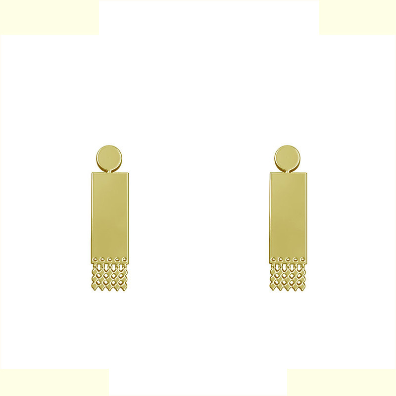 گوشواره طلا 18 عیار زنانه مدوپد مدل هندسی کد GA1-14885 گوشواره طلا 18 عیار زنانه مدوپد مدل هندسی کد GA1-14885