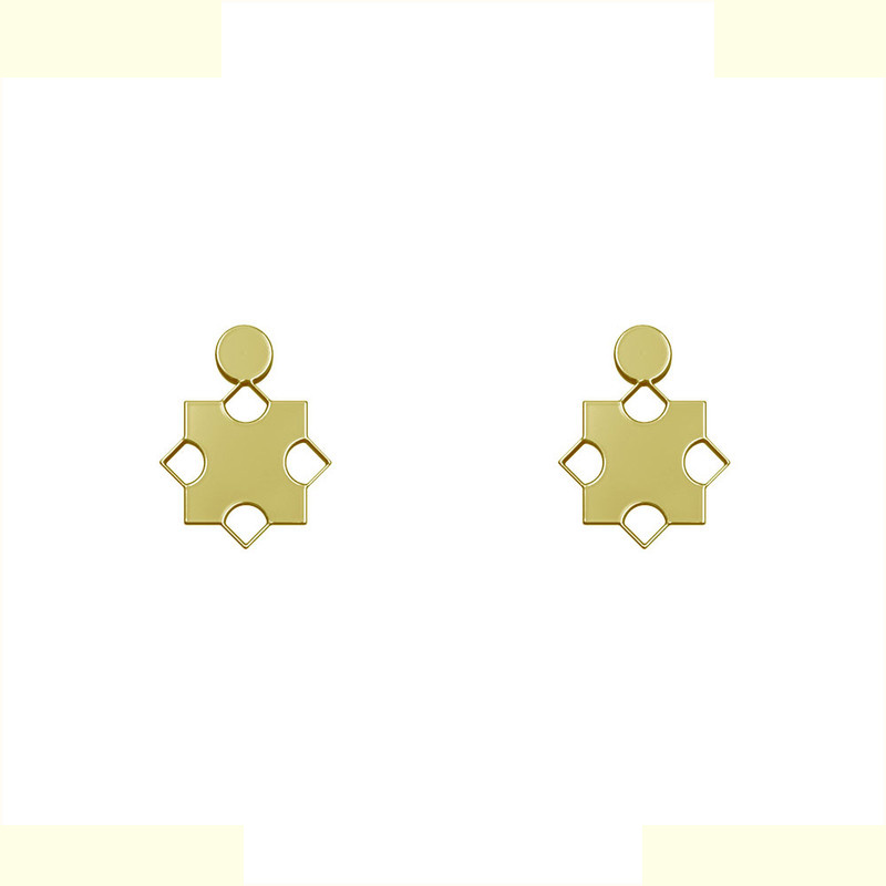 گوشواره طلا 18 عیار زنانه مدوپد مدل هندسی کد GA1-14896 گوشواره طلا 18 عیار زنانه مدوپد مدل هندسی کد GA1-14896