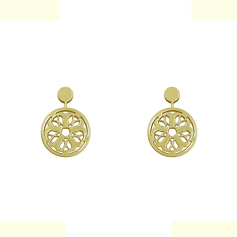 گوشواره طلا 18 عیار زنانه مدوپد مدل هندسی کد GA1-14911 گوشواره طلا 18 عیار زنانه مدوپد مدل هندسی کد GA1-14911