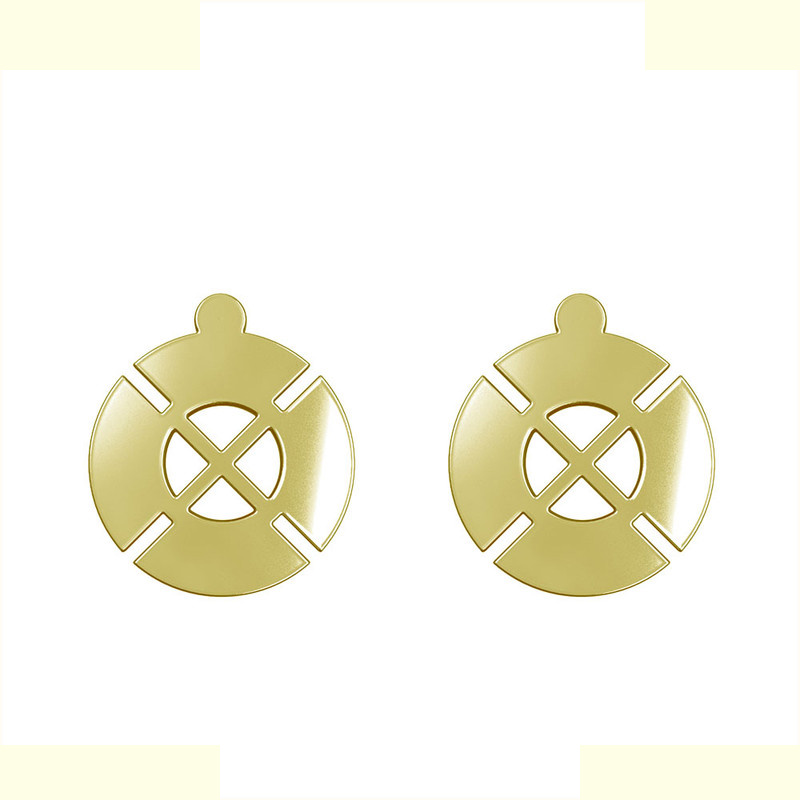 گوشواره طلا 18 عیار زنانه مدوپد مدل هندسی کد GA1-14913 گوشواره طلا 18 عیار زنانه مدوپد مدل هندسی کد GA1-14913