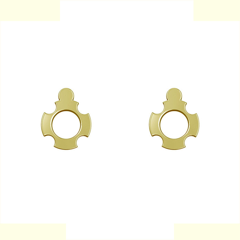 گوشواره طلا 18 عیار زنانه مدوپد مدل هندسی کد GA1-14914 گوشواره طلا 18 عیار زنانه مدوپد مدل هندسی کد GA1-14914