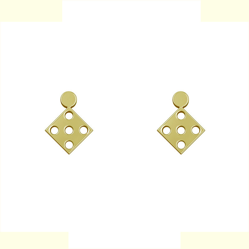 گوشواره طلا 18 عیار زنانه مدوپد مدل هندسی کد GA1-14916 گوشواره طلا 18 عیار زنانه مدوپد مدل هندسی کد GA1-14916