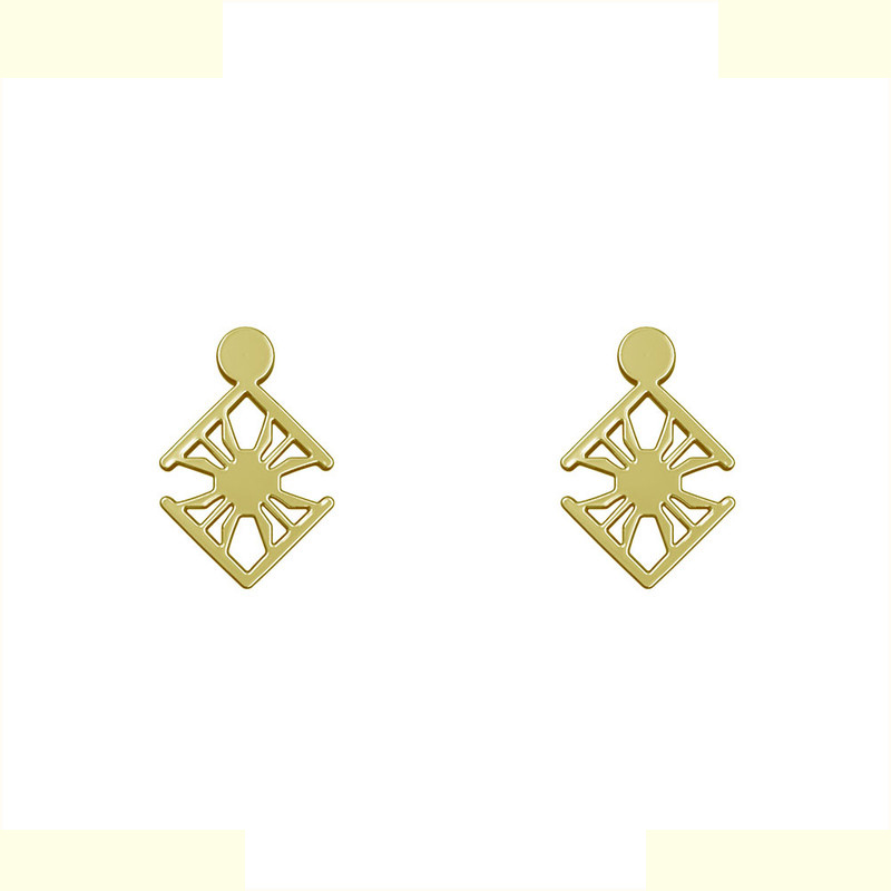 گوشواره طلا 18 عیار زنانه مدوپد مدل هندسی کد GA1-14931 گوشواره طلا 18 عیار زنانه مدوپد مدل هندسی کد GA1-14931