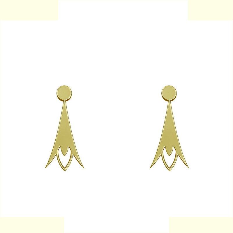 گوشواره طلا 18 عیار زنانه مدوپد مدل هندسی کد GA1-14932 گوشواره طلا 18 عیار زنانه مدوپد مدل هندسی کد GA1-14932