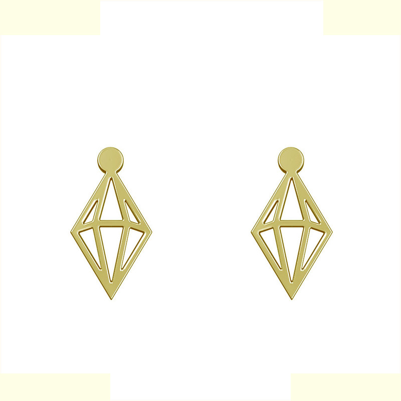 گوشواره طلا 18 عیار زنانه مدوپد مدل لوزی کد GA1-14941 گوشواره طلا 18 عیار زنانه مدوپد مدل لوزی کد GA1-14941