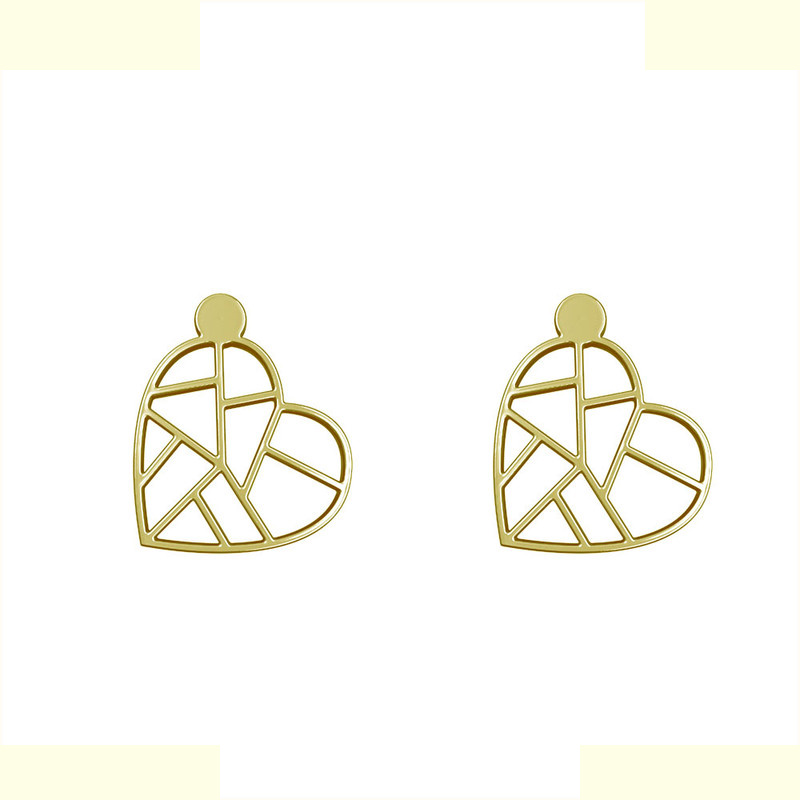 گوشواره طلا 18 عیار زنانه مدوپد مدل قلب کد GA1-14946 گوشواره طلا 18 عیار زنانه مدوپد مدل قلب کد GA1-14946