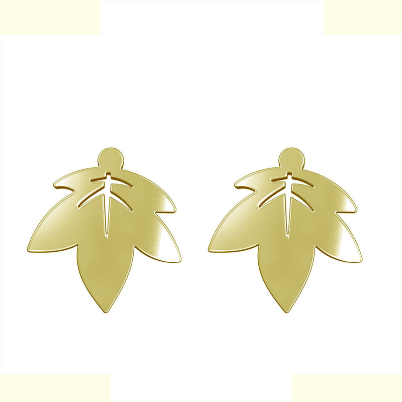 گوشواره طلا 18 عیار زنانه مدوپد مدل برگ کد GA1-14965 گوشواره طلا 18 عیار زنانه مدوپد مدل برگ کد GA1-14965