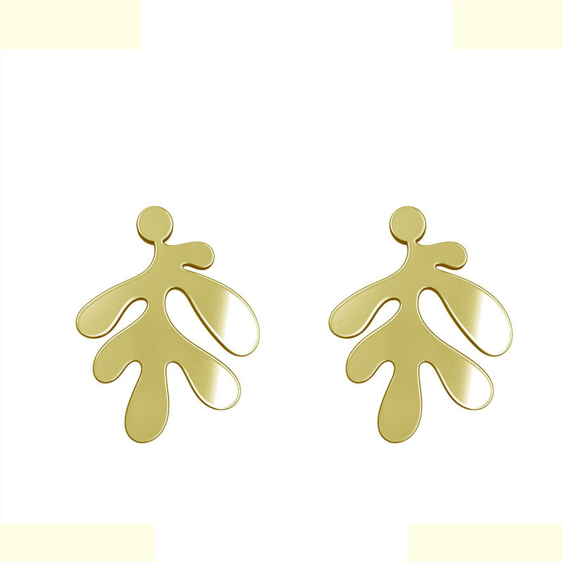 گوشواره طلا 18 عیار زنانه مدوپد مدل برگ کد GA1-14967 گوشواره طلا 18 عیار زنانه مدوپد مدل برگ کد GA1-14967