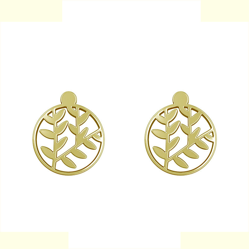 گوشواره طلا 18 عیار زنانه مدوپد مدل برگ کد GA1-14974 گوشواره طلا 18 عیار زنانه مدوپد مدل برگ کد GA1-14974