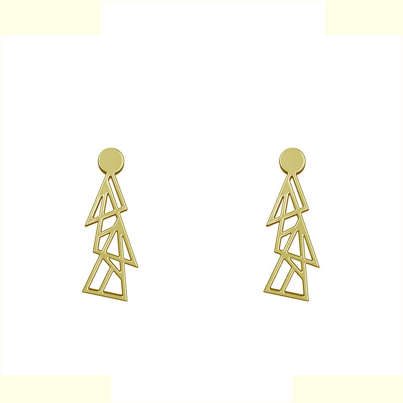 گوشواره طلا 18 عیار زنانه مدوپد مدل هندسی کد GA1-14976 گوشواره طلا 18 عیار زنانه مدوپد مدل هندسی کد GA1-14976