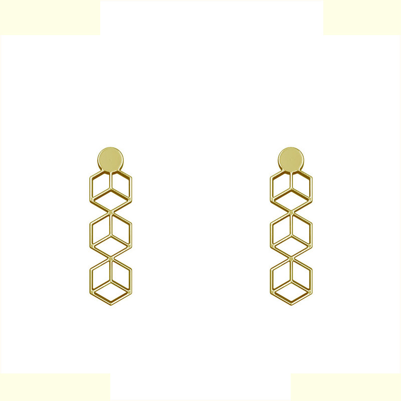 گوشواره طلا 18 عیار زنانه مدوپد مدل هندسی کد GA1-14980 گوشواره طلا 18 عیار زنانه مدوپد مدل هندسی کد GA1-14980