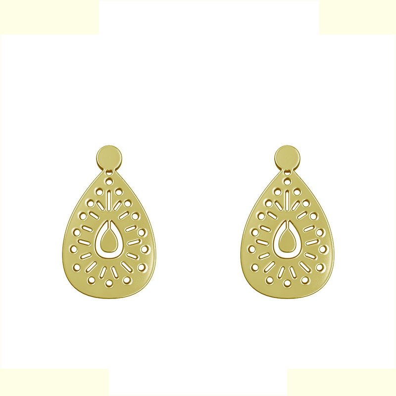 گوشواره طلا 18 عیار زنانه مدوپد مدل هندسی کد GA1-14985 گوشواره طلا 18 عیار زنانه مدوپد مدل هندسی کد GA1-14985