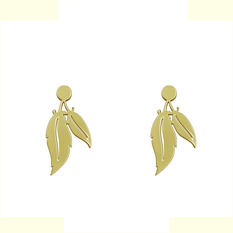 گوشواره طلا 18 عیار زنانه مدوپد مدل برگ کد GA1-14990 گوشواره طلا 18 عیار زنانه مدوپد مدل برگ کد GA1-14990