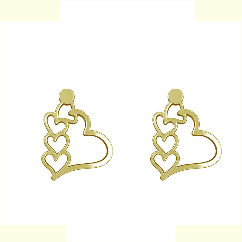 گوشواره طلا 18 عیار زنانه مدوپد مدل قلب کد GA1-14998 گوشواره طلا 18 عیار زنانه مدوپد مدل قلب کد GA1-14998