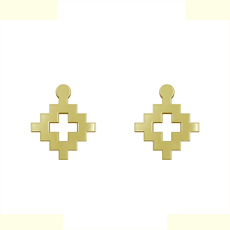 گوشواره طلا 18 عیار زنانه مدوپد مدل هندسی کد GA1-15004 گوشواره طلا 18 عیار زنانه مدوپد مدل هندسی کد GA1-15004