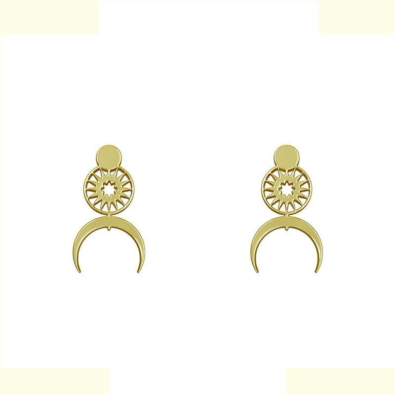 گوشواره طلا 18 عیار زنانه مدوپد مدل ماه کد GA1-15029 گوشواره طلا 18 عیار زنانه مدوپد مدل ماه کد GA1-15029