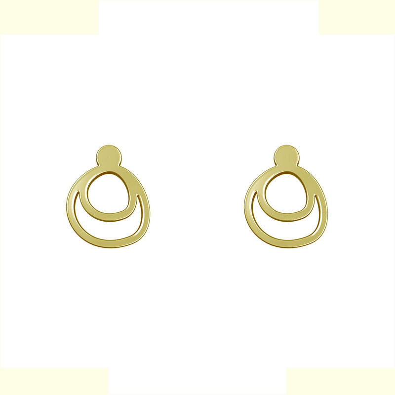 گوشواره طلا 18 عیار زنانه مدوپد مدل دایره کد GA1-15086 گوشواره طلا 18 عیار زنانه مدوپد مدل دایره کد GA1-15086