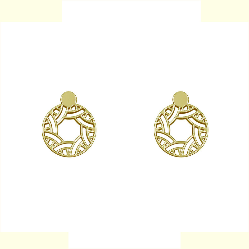 گوشواره طلا 18 عیار زنانه مدوپد مدل هندسی کد GA1-15210 گوشواره طلا 18 عیار زنانه مدوپد مدل هندسی کد GA1-15210