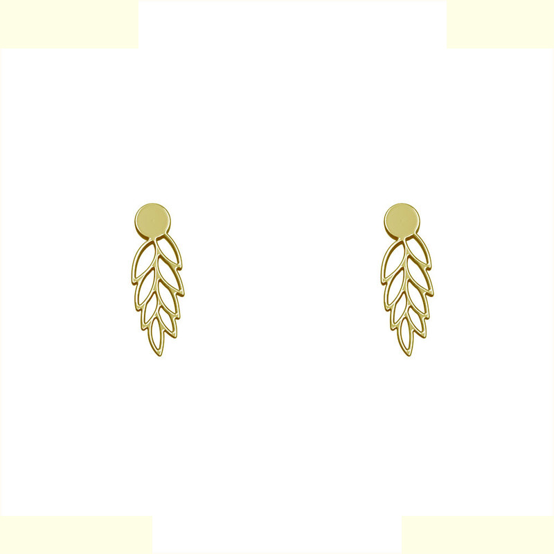 گوشواره طلا 18 عیار زنانه مدوپد مدل برگ کد GA1-15226 گوشواره طلا 18 عیار زنانه مدوپد مدل برگ کد GA1-15226