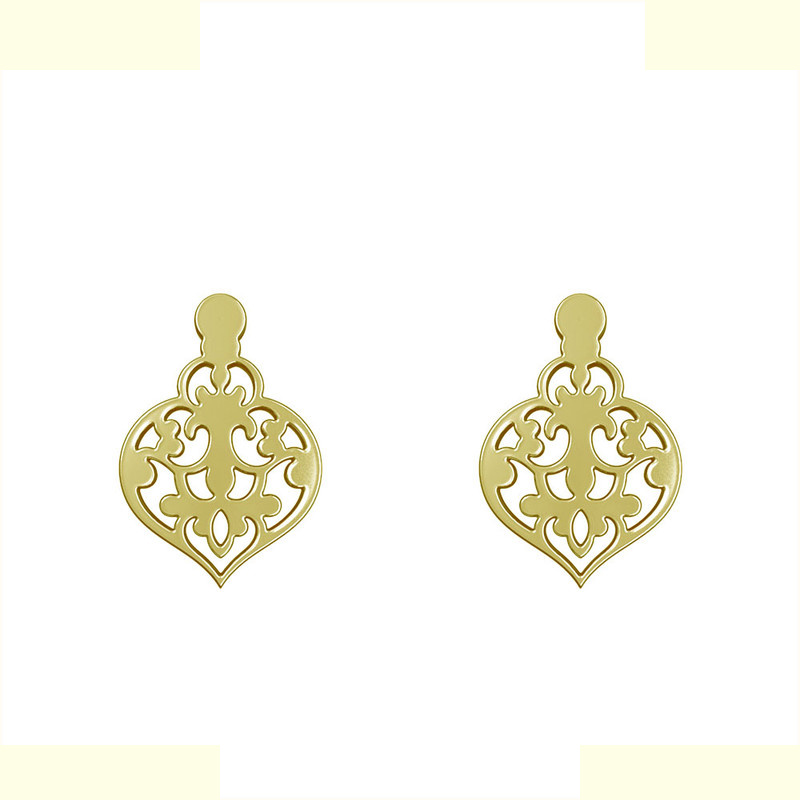 گوشواره طلا 18 عیار زنانه مدوپد مدل اسلیمی کد GA1-15245 گوشواره طلا 18 عیار زنانه مدوپد مدل اسلیمی کد GA1-15245