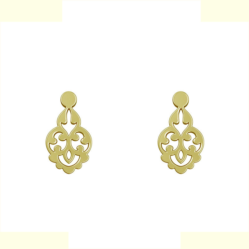 گوشواره طلا 18 عیار زنانه مدوپد مدل اسلیمی کد GA1-15251 گوشواره طلا 18 عیار زنانه مدوپد مدل اسلیمی کد GA1-15251