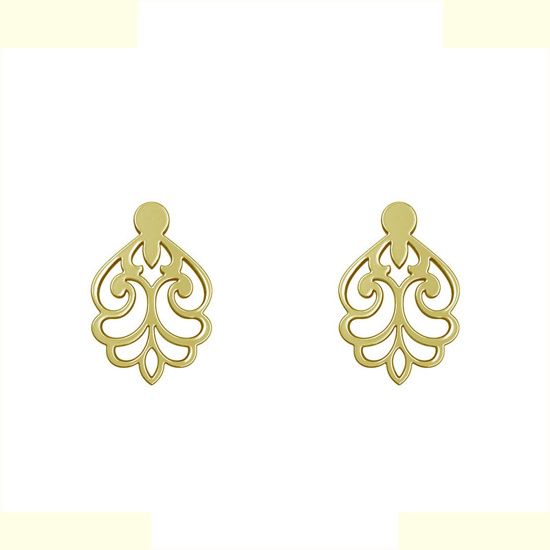 گوشواره طلا 18 عیار زنانه مدوپد مدل اسلیمی کد GA1-15255 گوشواره طلا 18 عیار زنانه مدوپد مدل اسلیمی کد GA1-15255