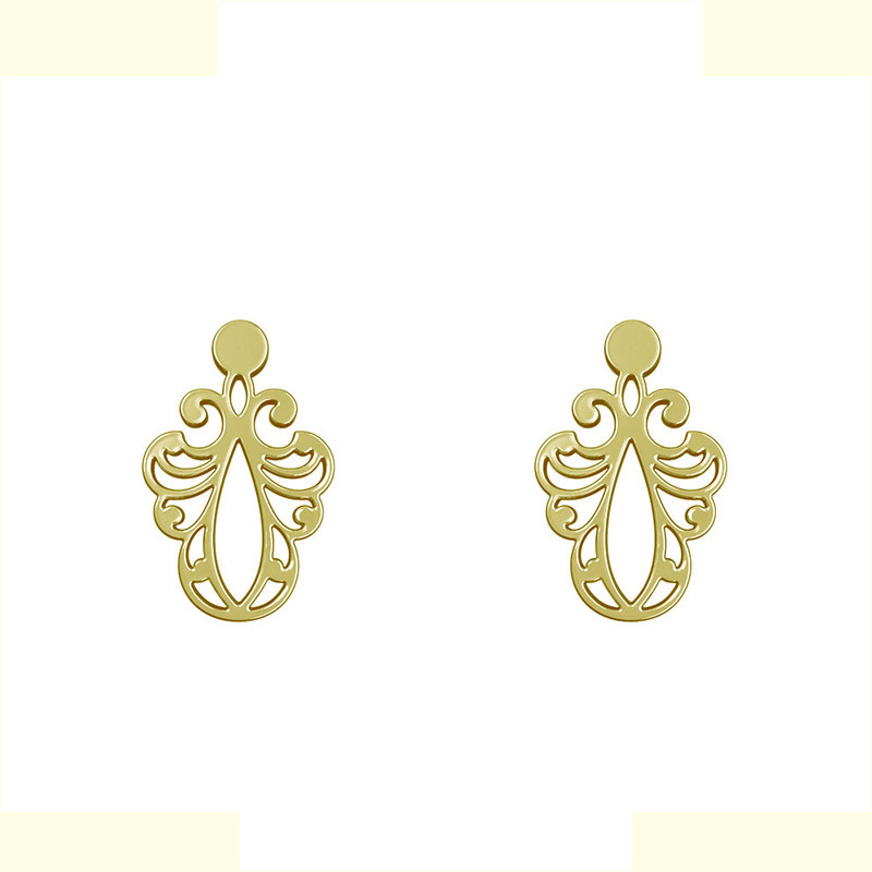 گوشواره طلا 18 عیار زنانه مدوپد مدل اسلیمی کد GA1-15258 گوشواره طلا 18 عیار زنانه مدوپد مدل اسلیمی کد GA1-15258