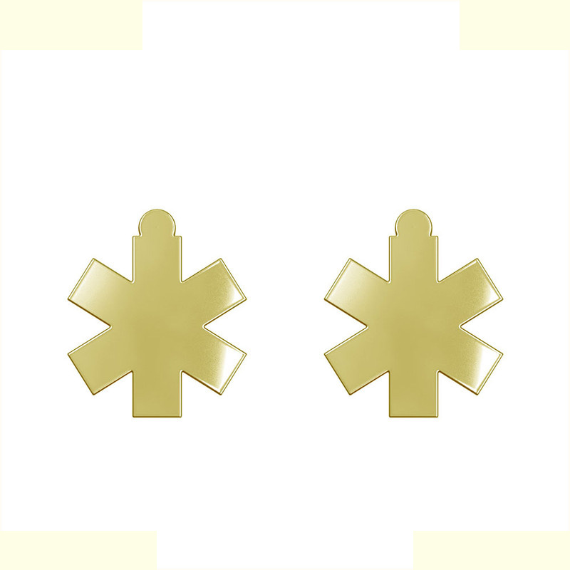 گوشواره طلا 18 عیار زنانه مدوپد مدل ستاره کد GA1-15364