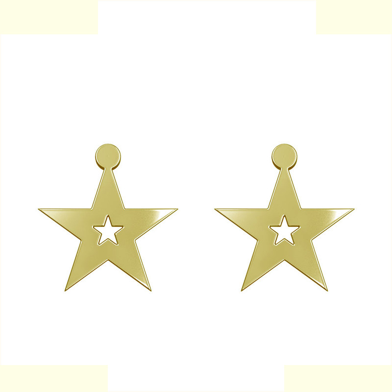 گوشواره طلا 18 عیار زنانه مدوپد مدل ستاره کد GA1-15400 گوشواره طلا 18 عیار زنانه مدوپد مدل ستاره کد GA1-15400