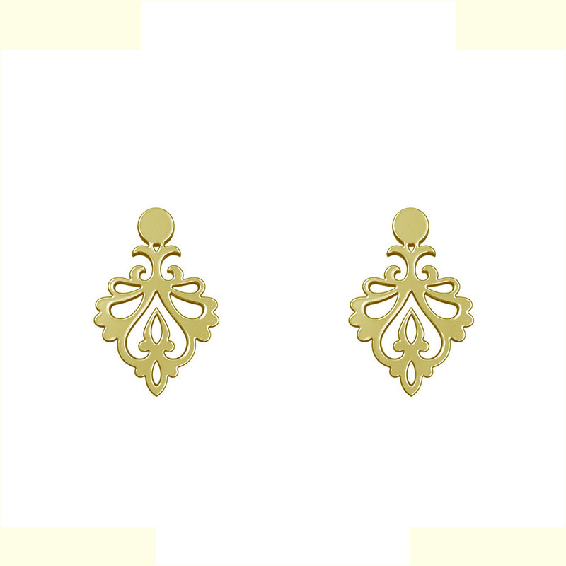 گوشواره طلا 18 عیار زنانه مدوپد مدل اسلیمی کد GA1-15270 گوشواره طلا 18 عیار زنانه مدوپد مدل اسلیمی کد GA1-15270