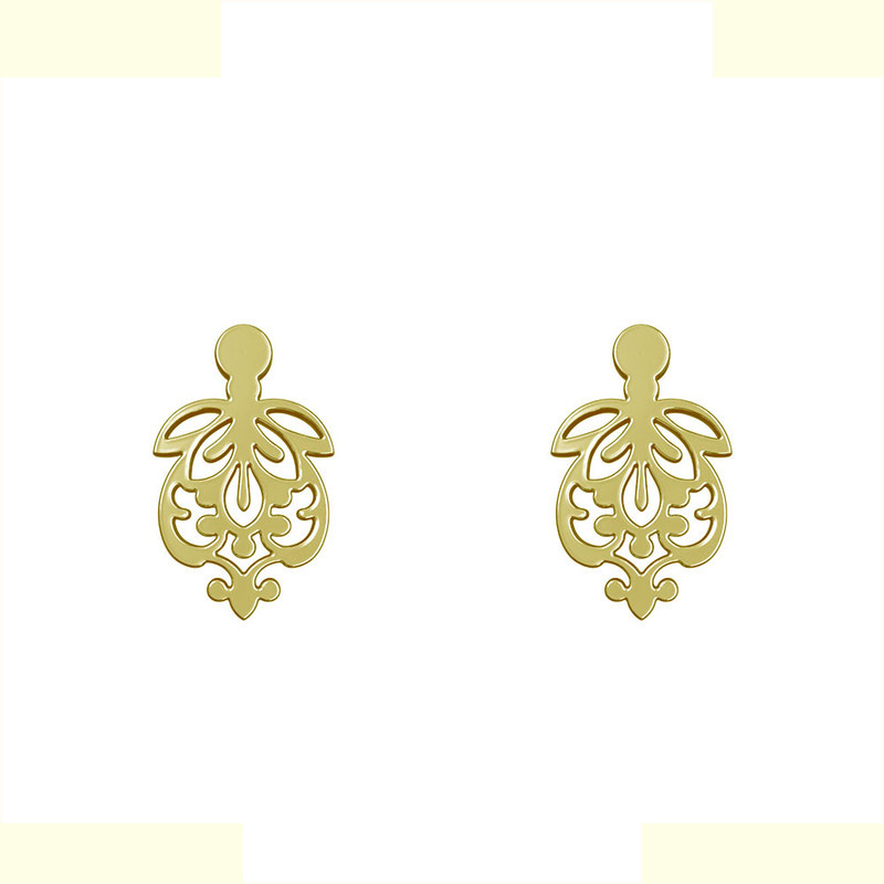 گوشواره طلا 18 عیار زنانه مدوپد مدل اسلیمی کد GA1-15273 گوشواره طلا 18 عیار زنانه مدوپد مدل اسلیمی کد GA1-15273