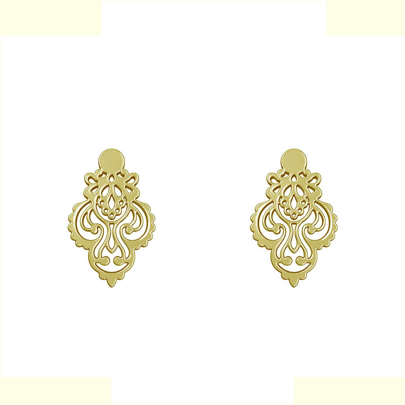 گوشواره طلا 18 عیار زنانه مدوپد مدل اسلیمی کد GA1-15278 گوشواره طلا 18 عیار زنانه مدوپد مدل اسلیمی کد GA1-15278