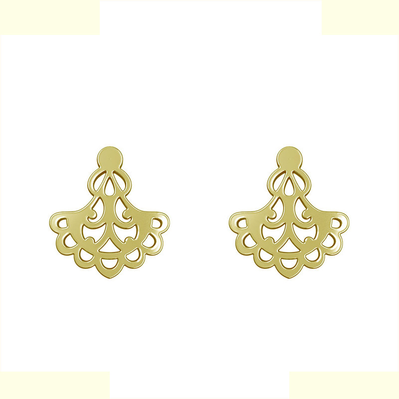 گوشواره طلا 18 عیار زنانه مدوپد مدل اسلیمی کد GA1-15288 گوشواره طلا 18 عیار زنانه مدوپد مدل اسلیمی کد GA1-15288