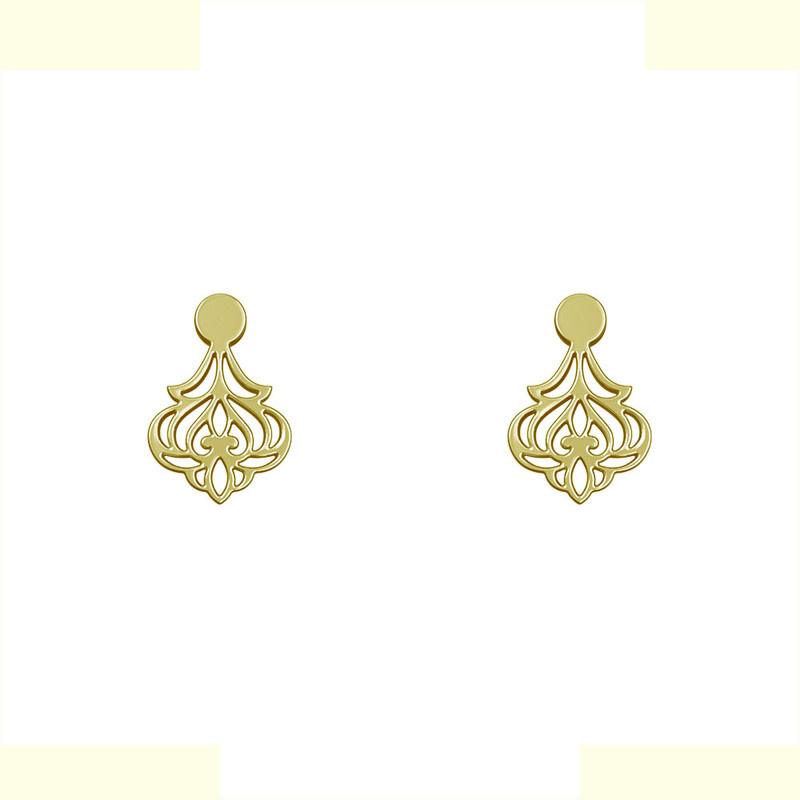 گوشواره طلا 18 عیار زنانه مدوپد مدل اسلیمی کد GA1-15291 گوشواره طلا 18 عیار زنانه مدوپد مدل اسلیمی کد GA1-15291