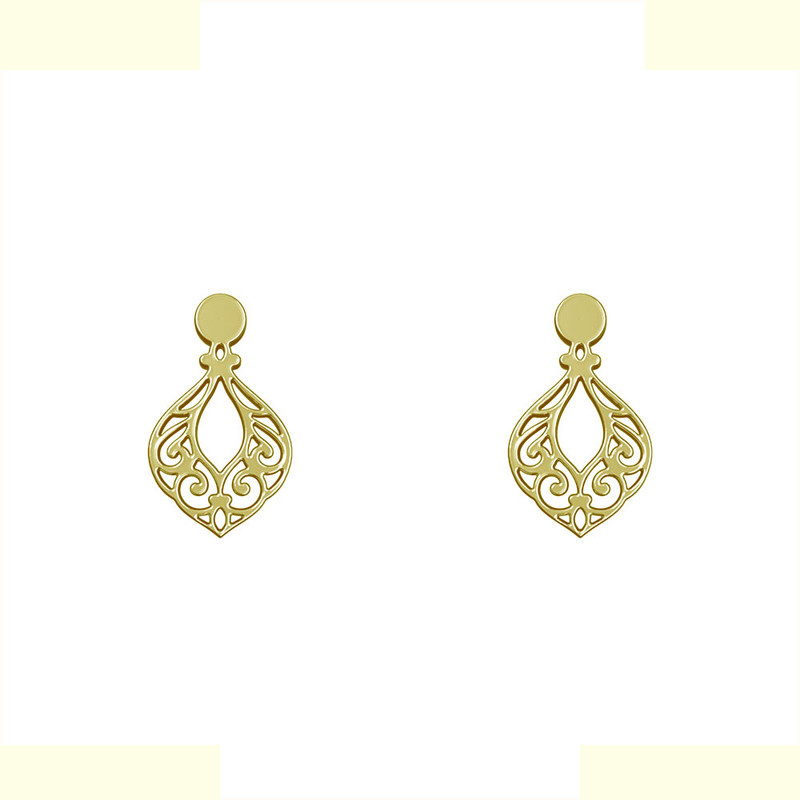 گوشواره طلا 18 عیار زنانه مدوپد مدل اسلیمی کد GA1-15298 گوشواره طلا 18 عیار زنانه مدوپد مدل اسلیمی کد GA1-15298