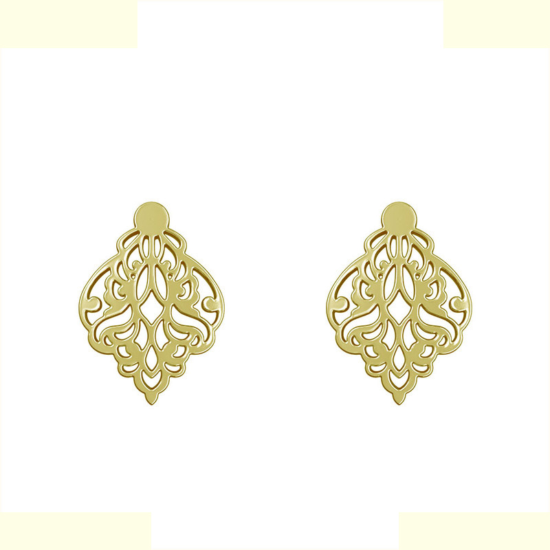 گوشواره طلا 18 عیار زنانه مدوپد مدل اسلیمی کد GA1-15310 گوشواره طلا 18 عیار زنانه مدوپد مدل اسلیمی کد GA1-15310