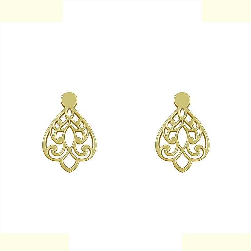 گوشواره طلا 18 عیار زنانه مدوپد مدل اسلیمی کد GA1-15313 گوشواره طلا 18 عیار زنانه مدوپد مدل اسلیمی کد GA1-15313