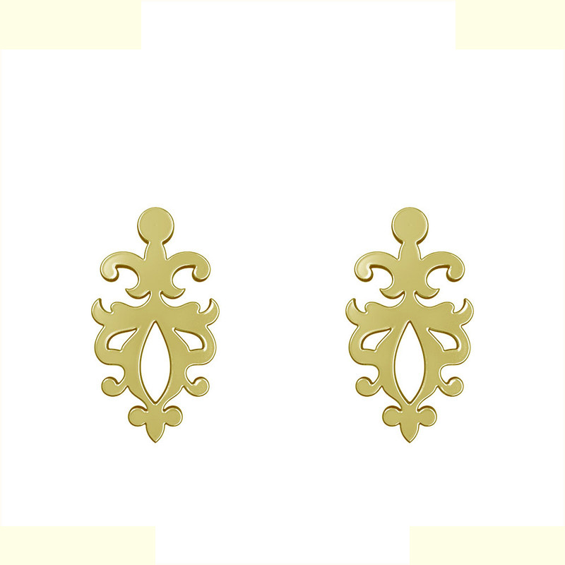 گوشواره طلا 18 عیار زنانه مدوپد مدل اسلیمی کد GA1-15326 گوشواره طلا 18 عیار زنانه مدوپد مدل اسلیمی کد GA1-15326