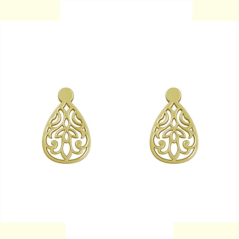 گوشواره طلا 18 عیار زنانه مدوپد مدل اسلیمی کد GA1-15330 گوشواره طلا 18 عیار زنانه مدوپد مدل اسلیمی کد GA1-15330