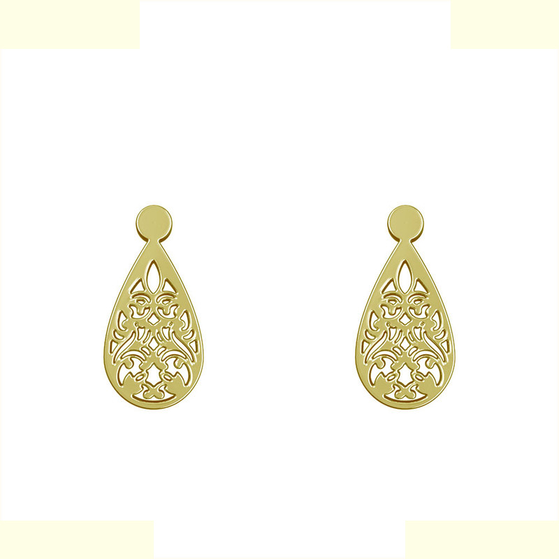 گوشواره طلا 18 عیار زنانه مدوپد مدل اسلیمی کد GA1-15338 گوشواره طلا 18 عیار زنانه مدوپد مدل اسلیمی کد GA1-15338