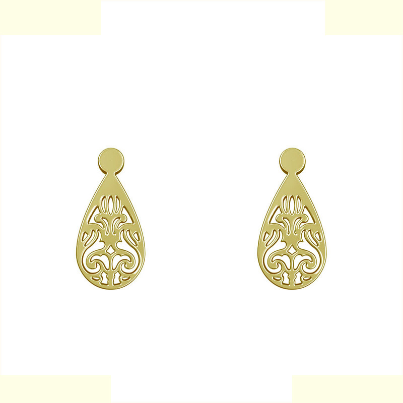 گوشواره طلا 18 عیار زنانه مدوپد مدل اسلیمی کد GA1-15339 گوشواره طلا 18 عیار زنانه مدوپد مدل اسلیمی کد GA1-15339