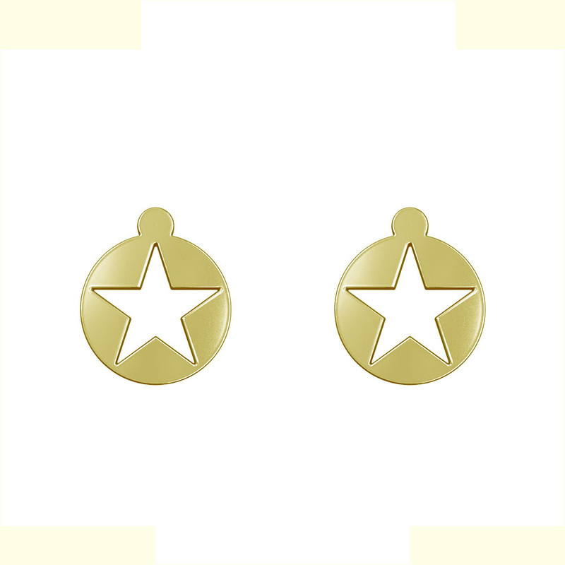 گوشواره طلا 18 عیار زنانه مدوپد مدل ستاره کد GA1-15345 گوشواره طلا 18 عیار زنانه مدوپد مدل ستاره کد GA1-15345