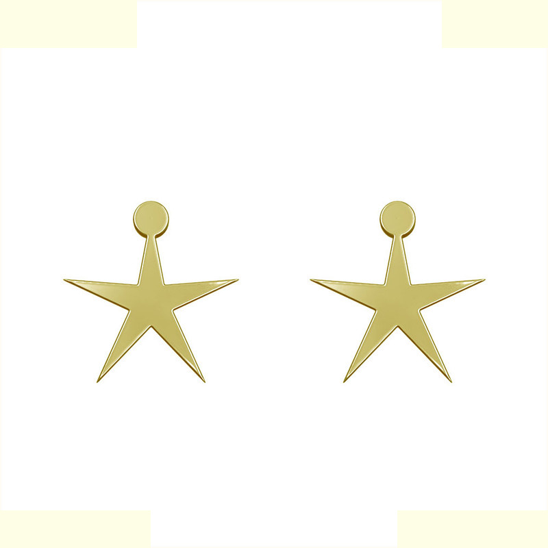 گوشواره طلا 18 عیار زنانه مدوپد مدل ستاره کد GA1-15509 گوشواره طلا 18 عیار زنانه مدوپد مدل ستاره کد GA1-15509