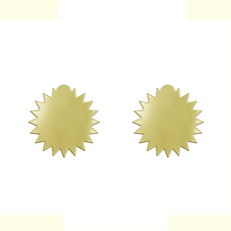 گوشواره طلا 18 عیار زنانه مدوپد مدل ستاره کد GA1-15593